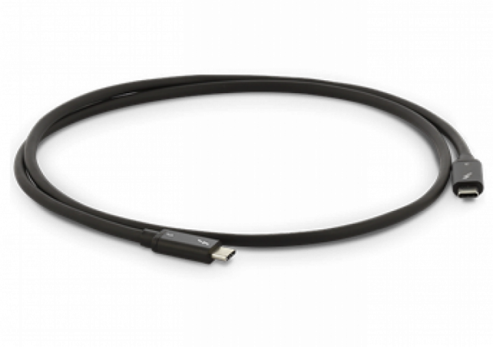 Cable, Thunderbolt 3, 0.7M, 40Gb, Black *New