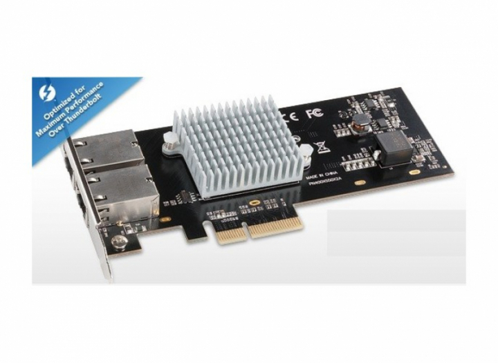 Presto 10GBASE-T Ethernet 2-Port PCIe Card [Thunderbolt compatible] *New