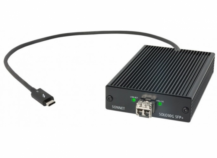 Solo 10G Thunderbolt 3 to SFP+ 10 Gigabit Ethernet Adapter (SFP+ [SR] included) *New