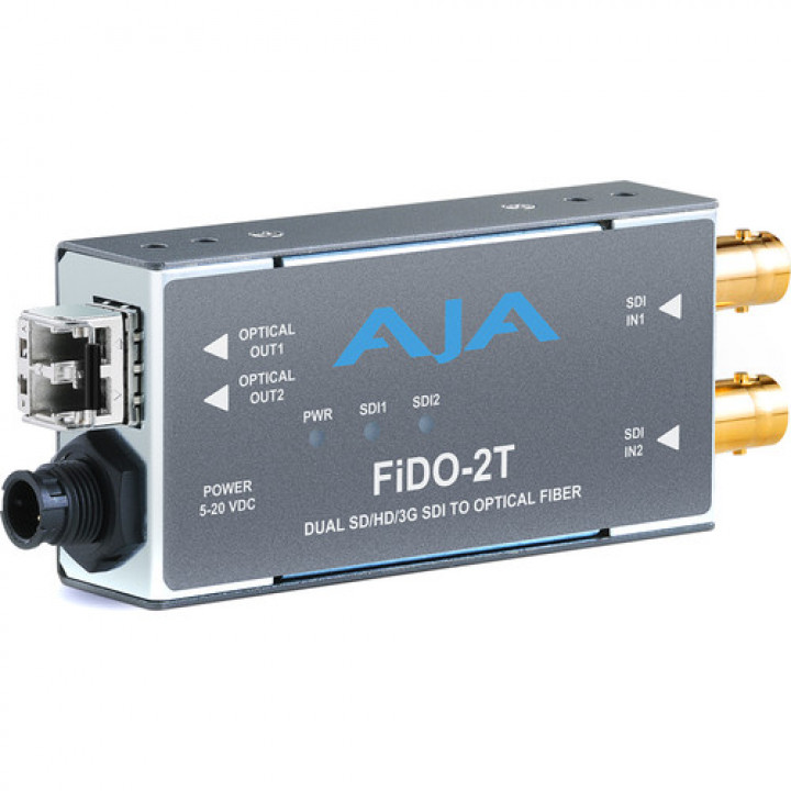 FiDO 2T MM 2-Channel 3G-SDI to Multi-Mode LC Fiber Transmitter