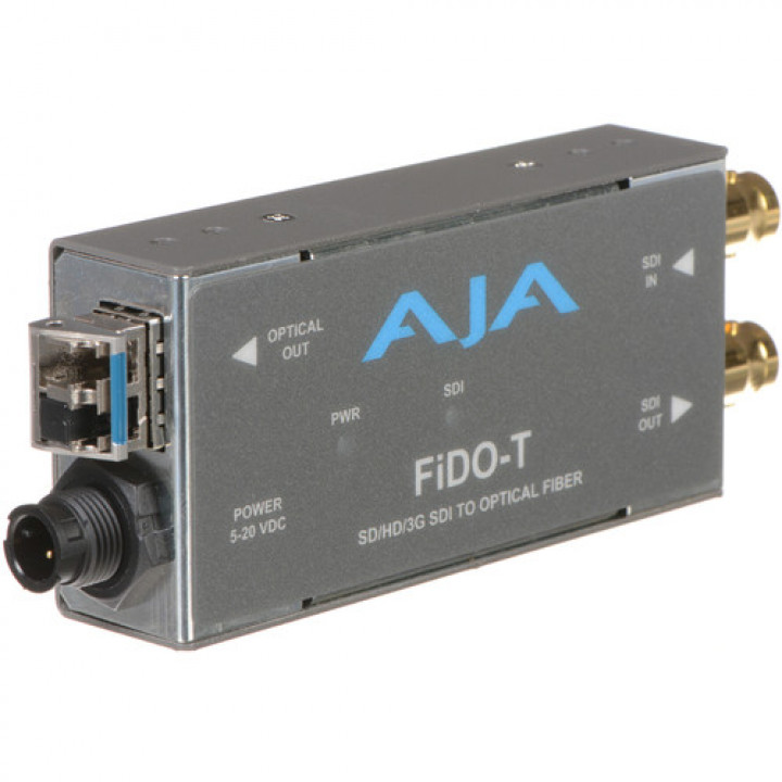 FiDO T Single-channel SD/HD/3G SDI to Optical Fiber with looping SD/HD/3G SDI output