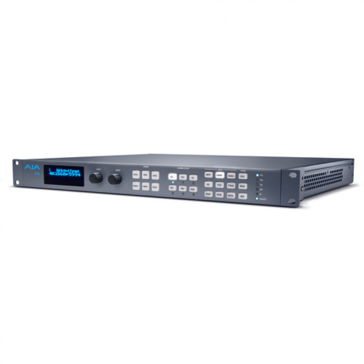 FS4 1RU 4K/UltraHD/HD/SD frame sync and converter. 1-Channel 4K/Ultra HD, or 4 independent channel HD/SD frame syncs.
