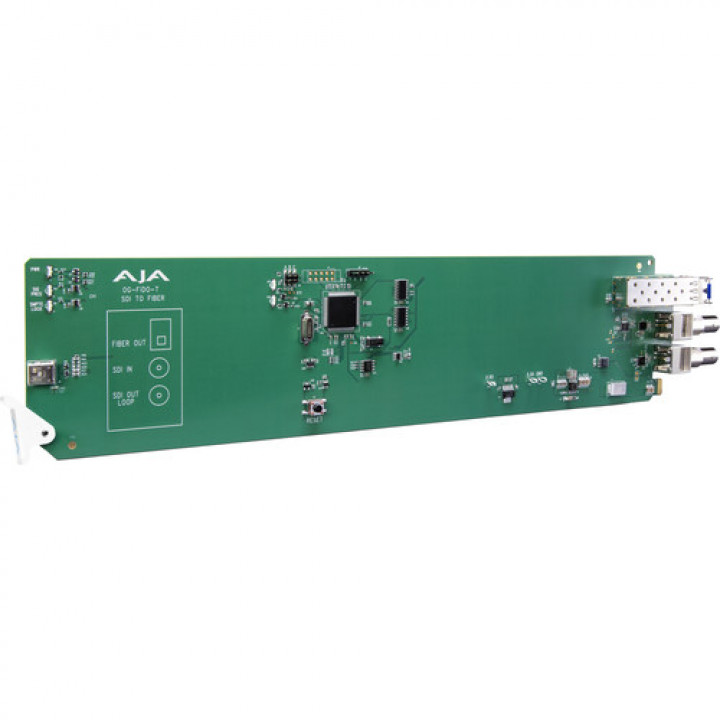 OG-FIDO-T AJA 1-Channel 3G-SDI to Single Mode LC Fiber Transmitter, DashBoard Support