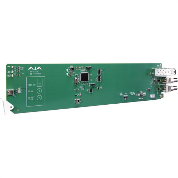 OG-FIDO-T-MM AJA 1-Channel 3G-SDI to Multi-Mode LC Fiber Transmitter, DashBoard Support