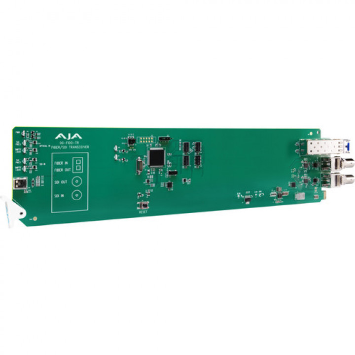 OG-FIDO-TR AJA 1-Channel 3G-SDI/LC Single Mode LC Fiber Transceiver, DashBoard Support