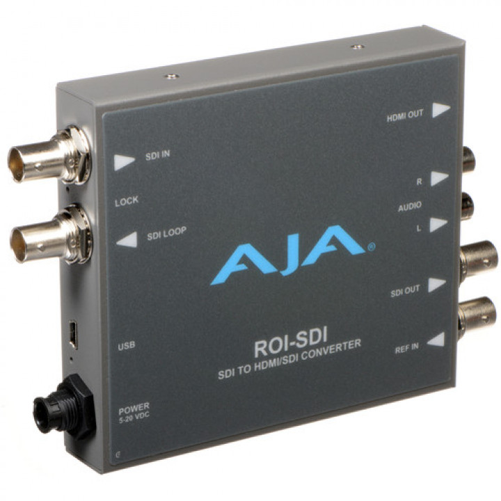 ROI SDI 3G-SDI to 3G-SDI/HDMI converter with Region of Interest scaling