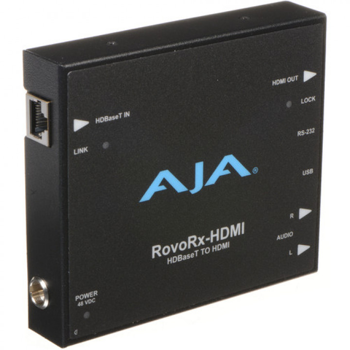 Rovo RX HDMI HDBaseT to HDMI (w/ PoH), also facilitates power/display/control/interface to RovoCam