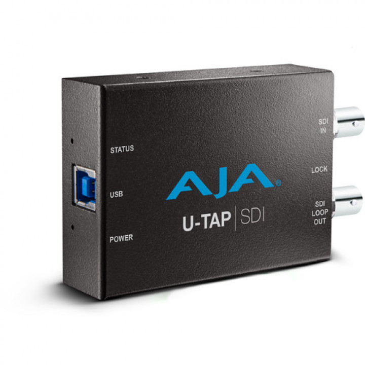 U-TAP SDI HD/SD USB 3.0 capture device for Mac/Windows/Linux with 3G-SDI input. Bus powered, no driver software necessary.